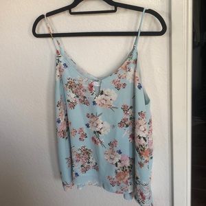 Lush floral tank top